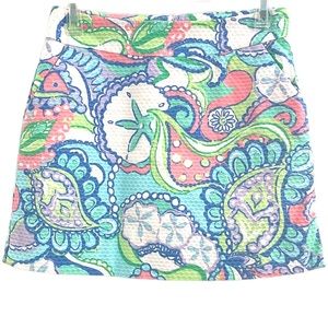Lilly Pulitzer EUC Marigold Skort in Conch Republic Sz 0